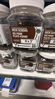 8x3 deck screw 250pc