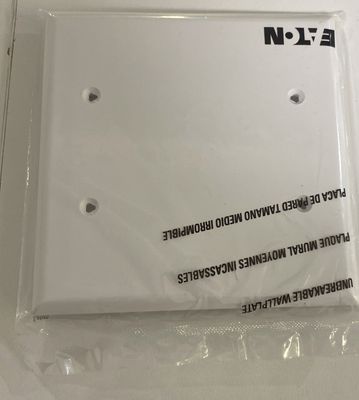 2 Gang Blank Plate White