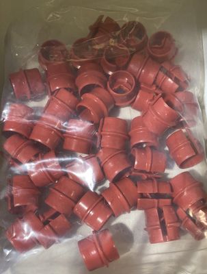 3/4 Red Plastic connectors