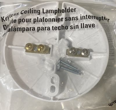 Plastic Keyless Ceiling Lampholder
