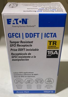 15AMP Temper Resistant GFCI Receptacle