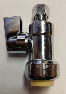 Push Fit Straight Ball Valve 1/2" x 1/4"OD