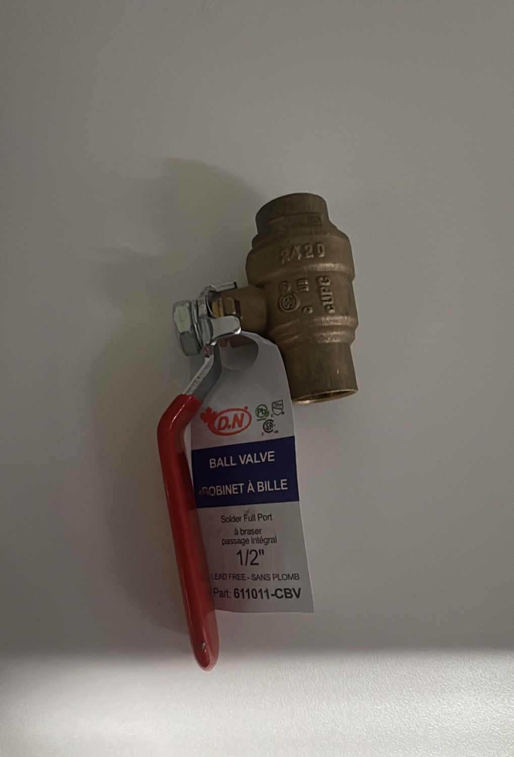 Ball Valve Solder 1/2