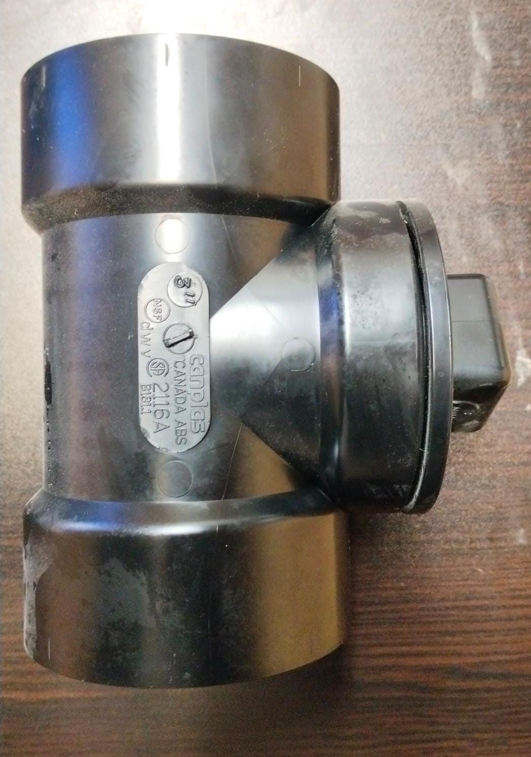 3" ABS Cleanout TEE W Plug HHxFP