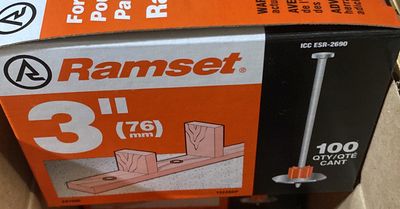 3” Ramset with washle 100pc