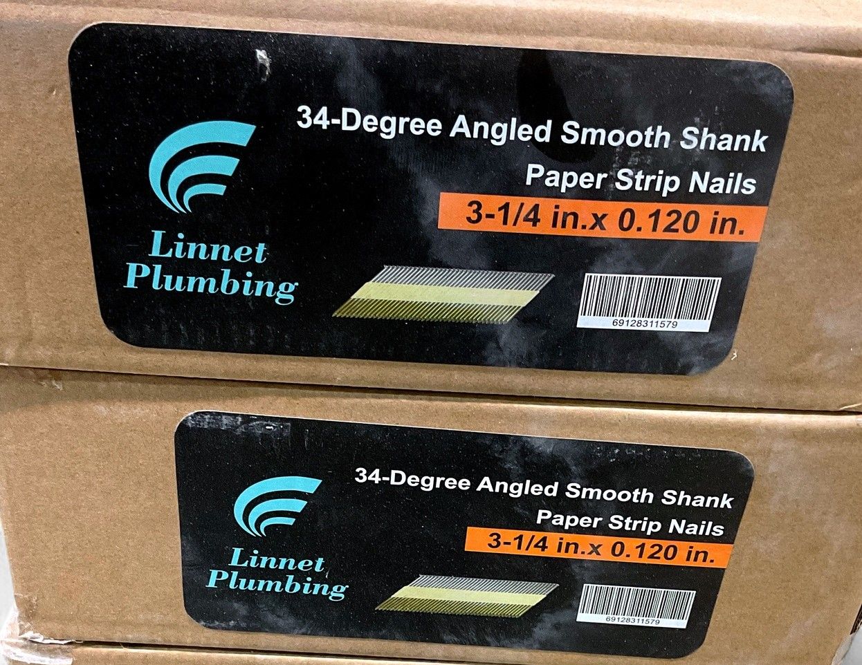 34-DEGREE ANGLED SMOOTH SHANK PAPER STRIP NAILS