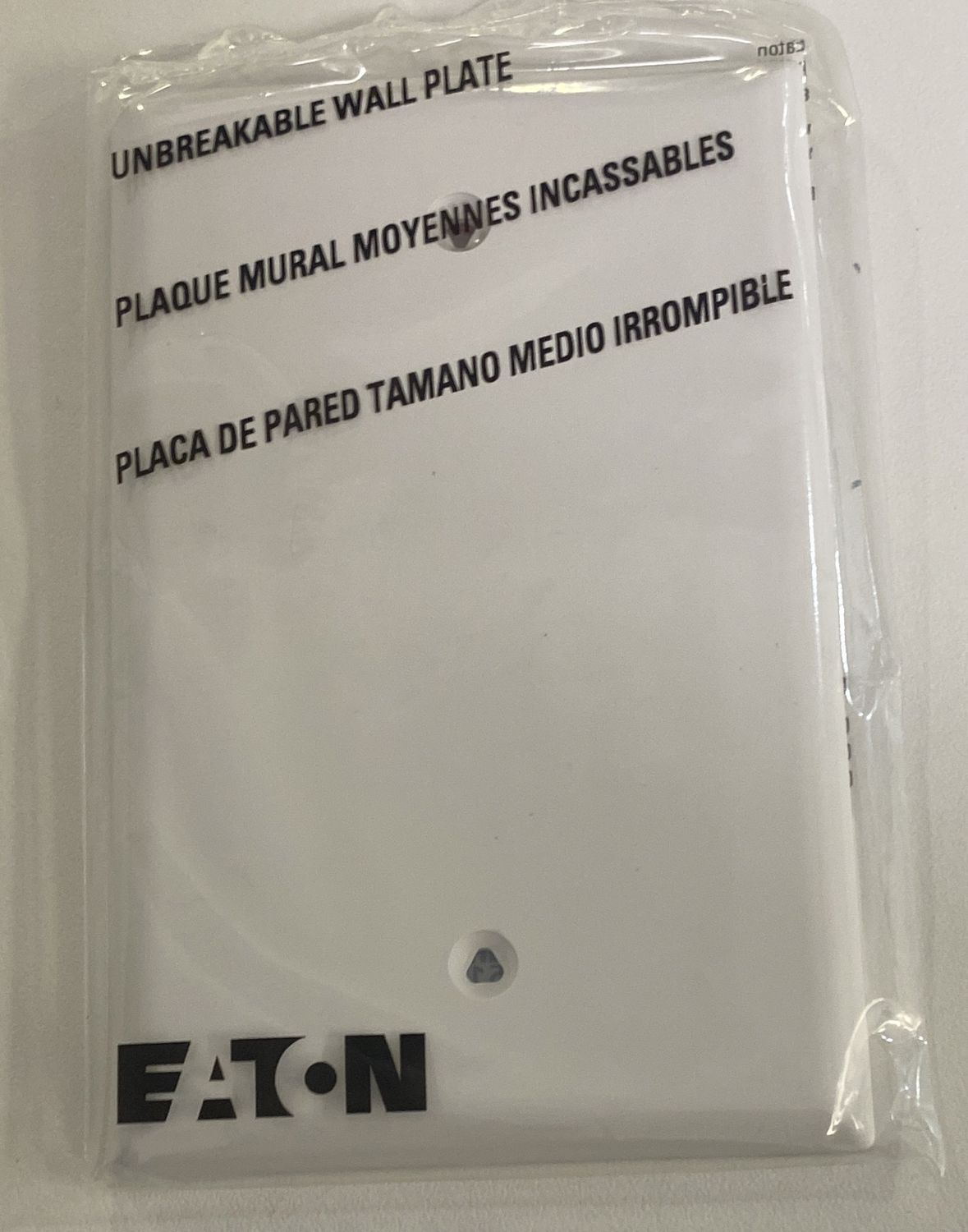 1 Gang Blank Plate White