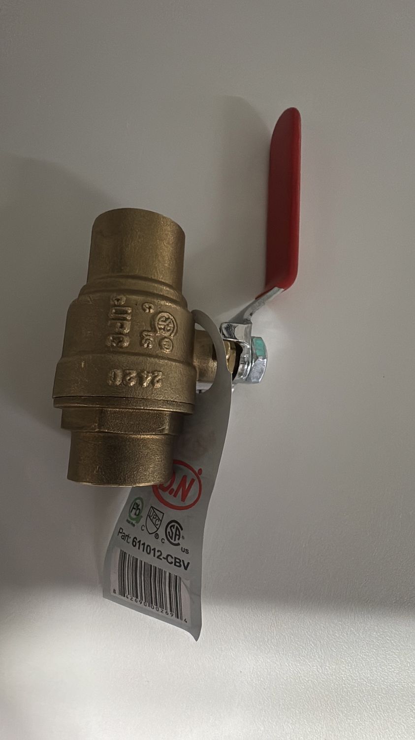 Ball Valve Solder 3/4