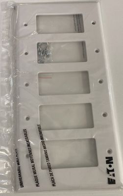 5 Gang Decorator Wall plate White