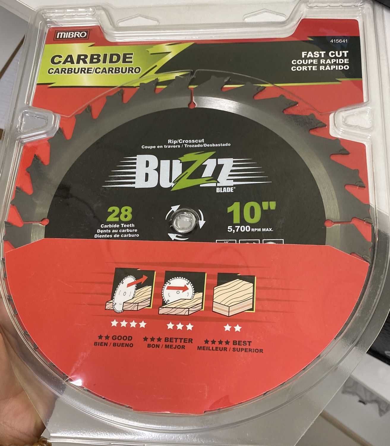 10” Table Saw Blade 28 Th