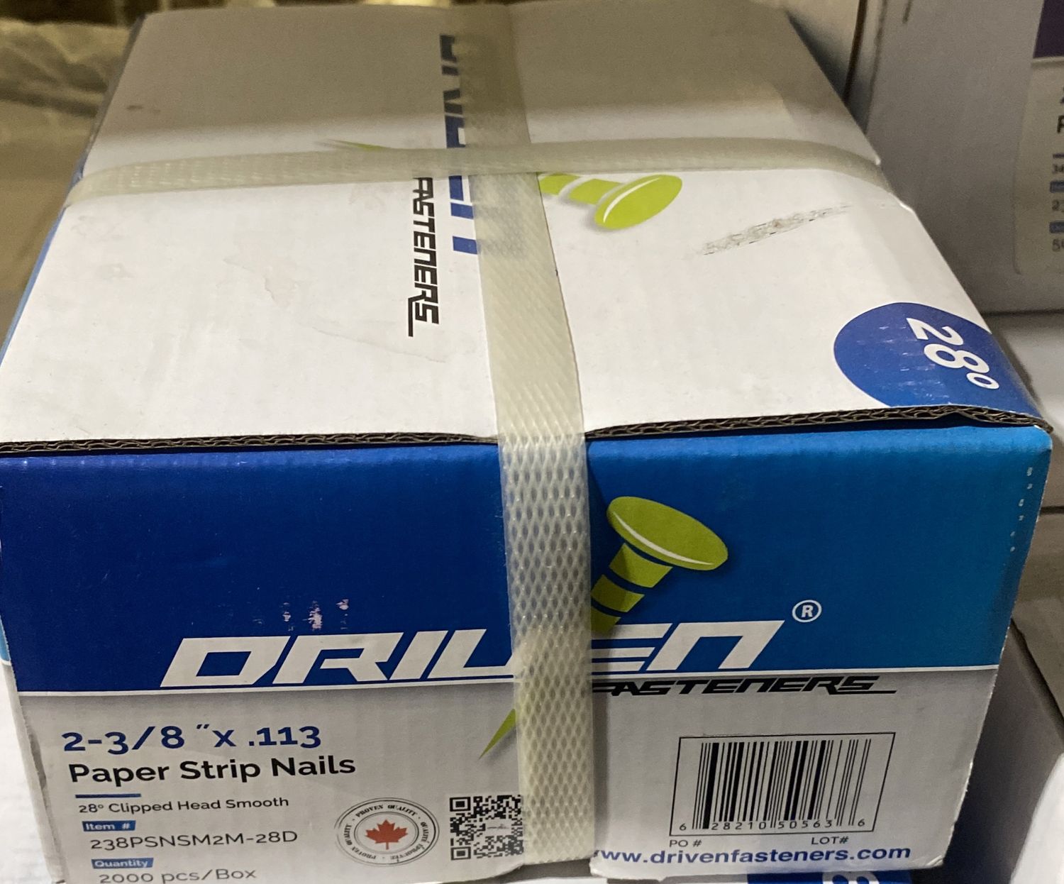 2 - 3/8 x .113 Paper Strip Nails 2000 ps