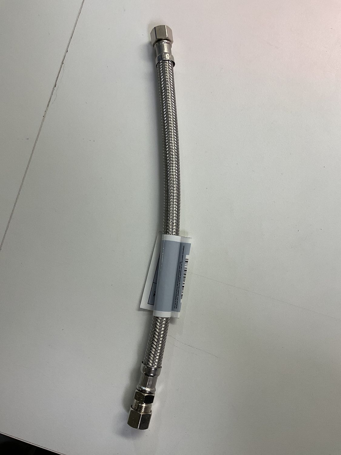 Flexible braided SS connector 3/8 OD x 3/8 COMP X12”