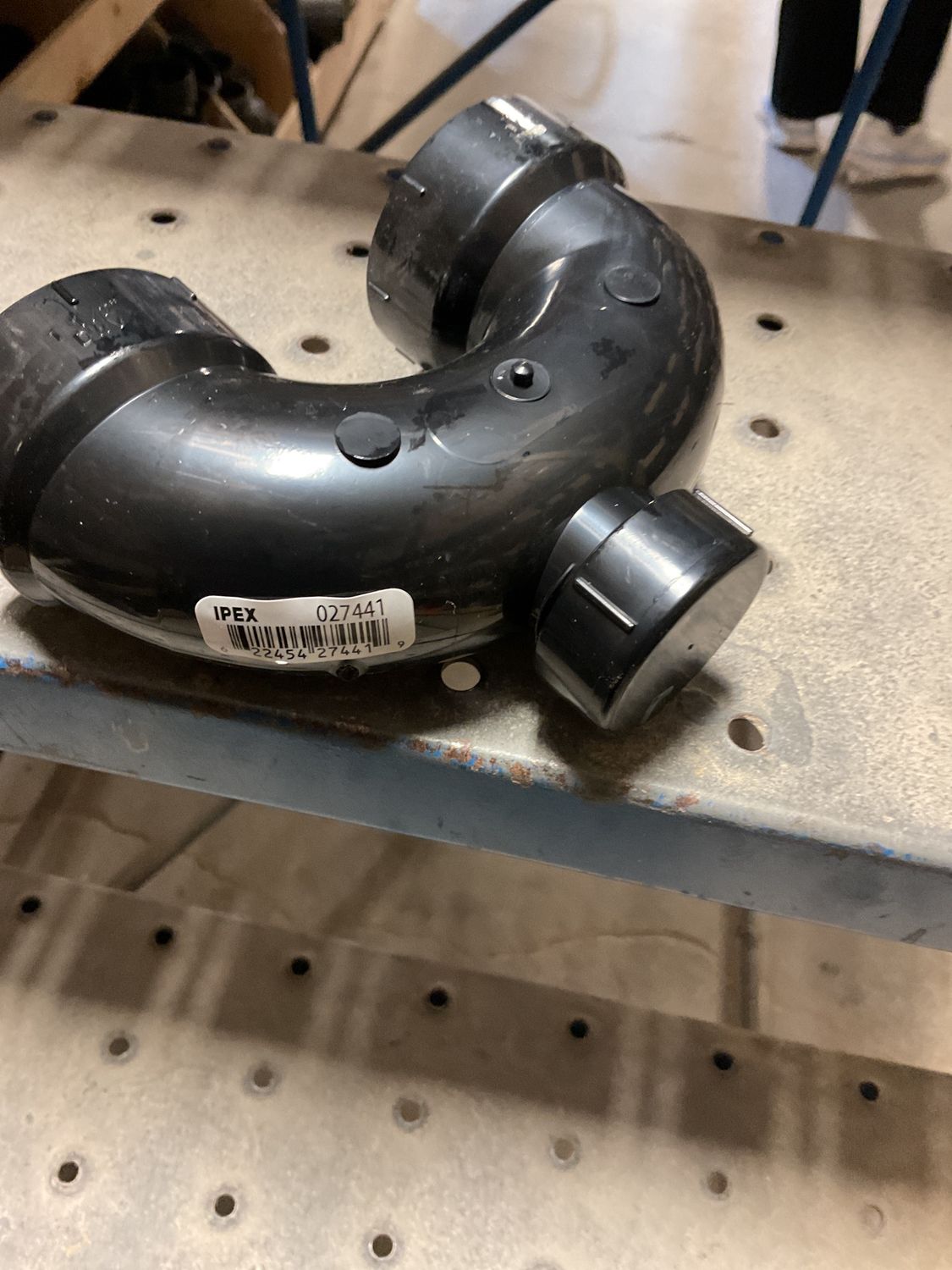 1 1/2" ABS P TRAP WITH CLEANOUT H x H