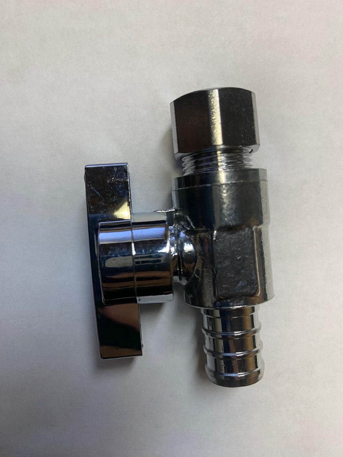 Quarter Turn Straight Ball Valve 1/2"pex x3/8" OD Comp