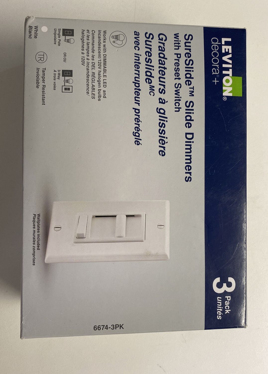Slide dimmer - 1 pc