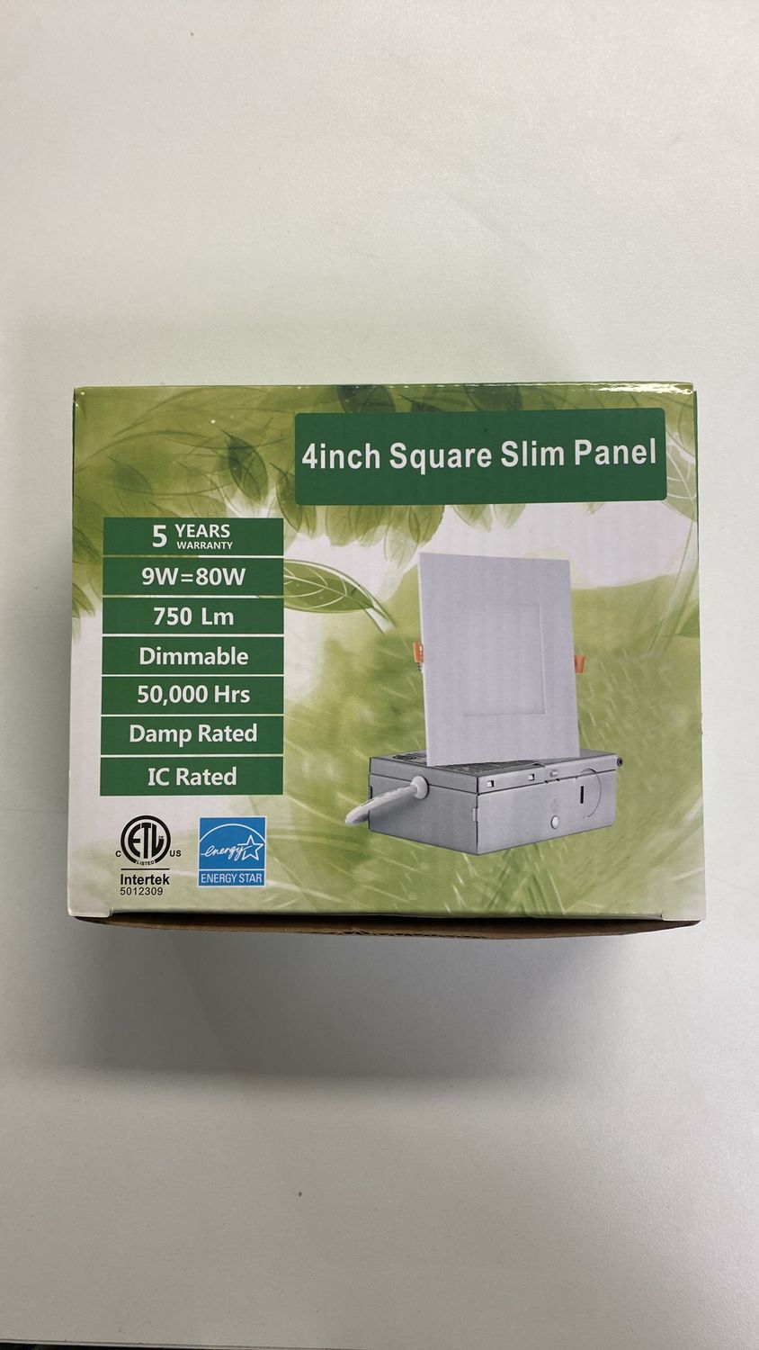 4” Square Slim Panel Potlight 3CCT