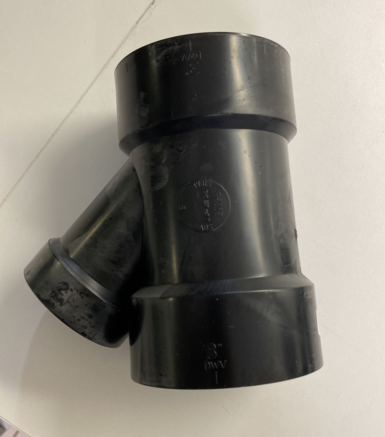 ABS WYE 3"x2"
