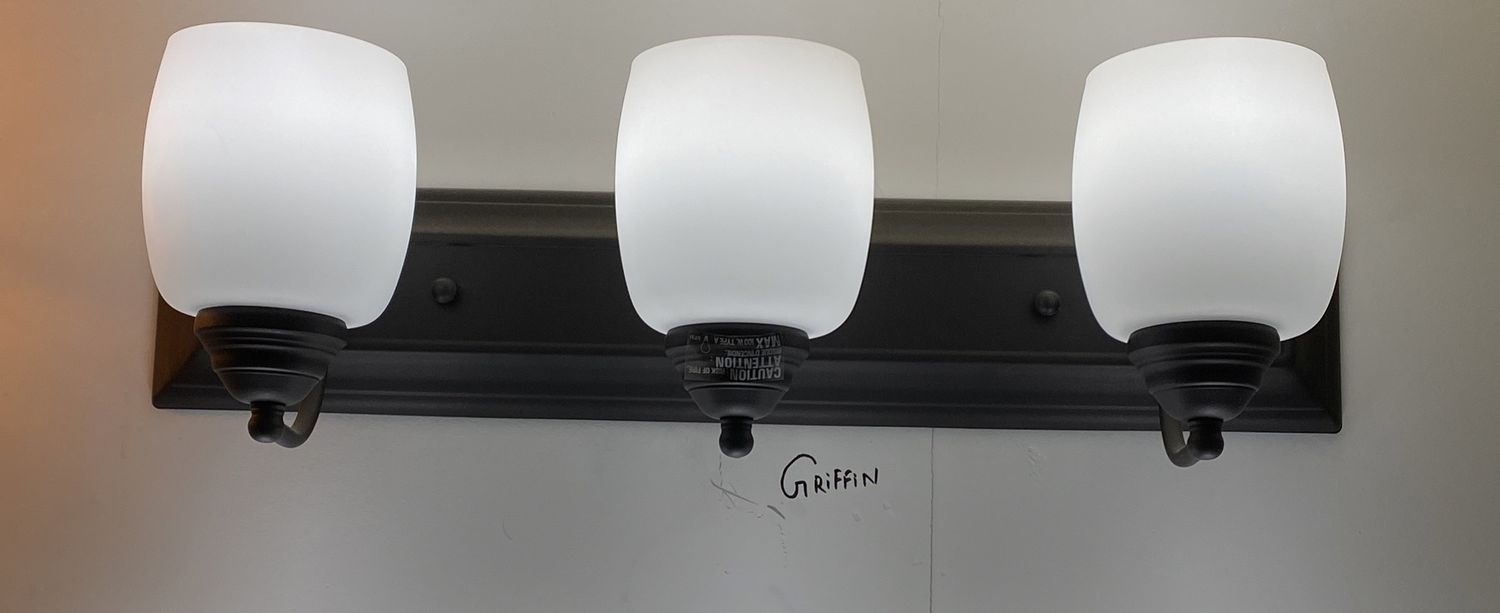 Vanity light Griffin black