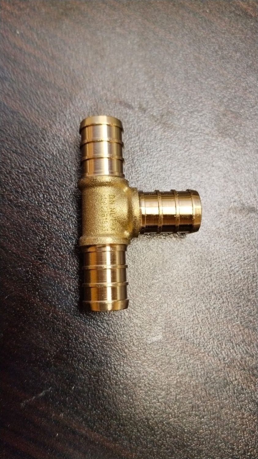 1/2 Brass PEX TEE
