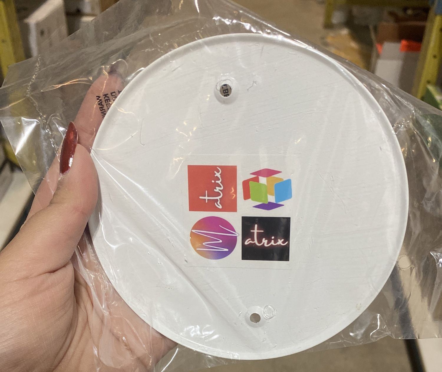 RPS White Round Cover Plate