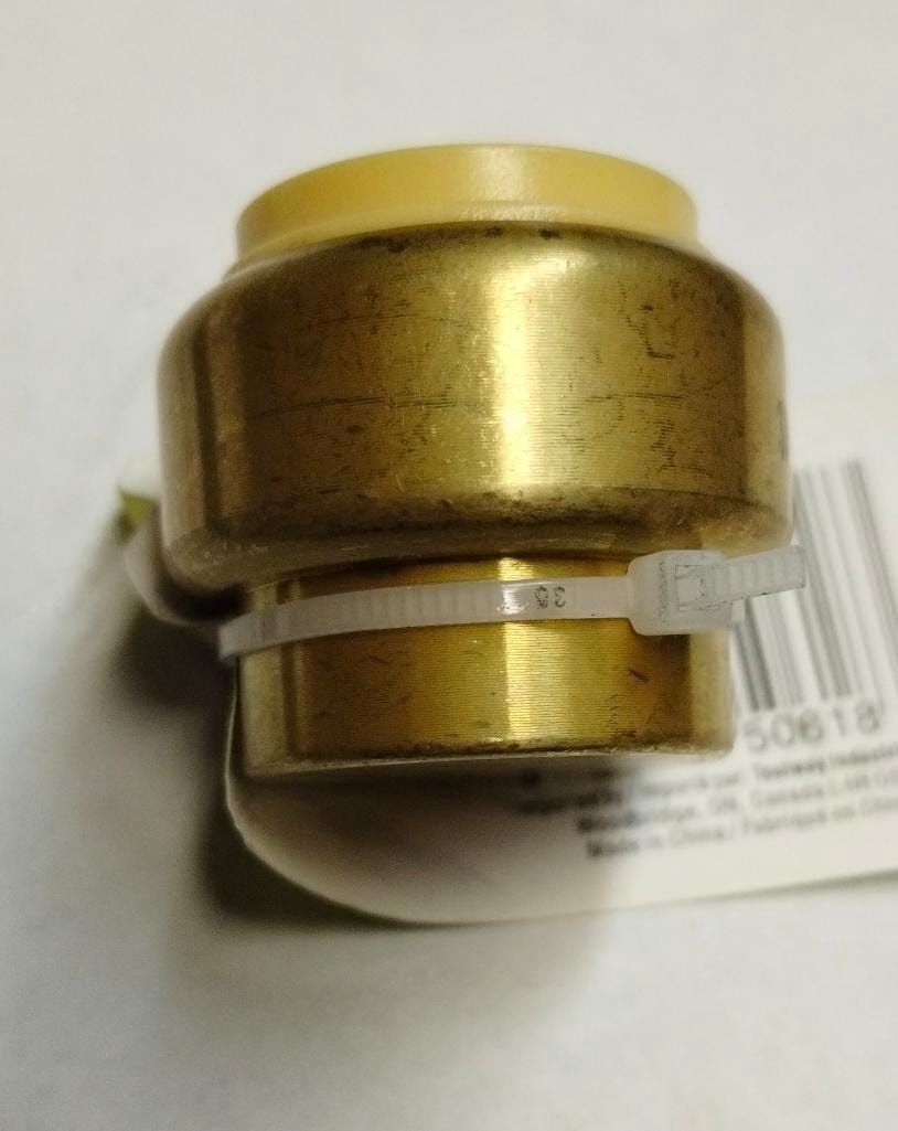 Push-Fit Brass End Cap 3/4"