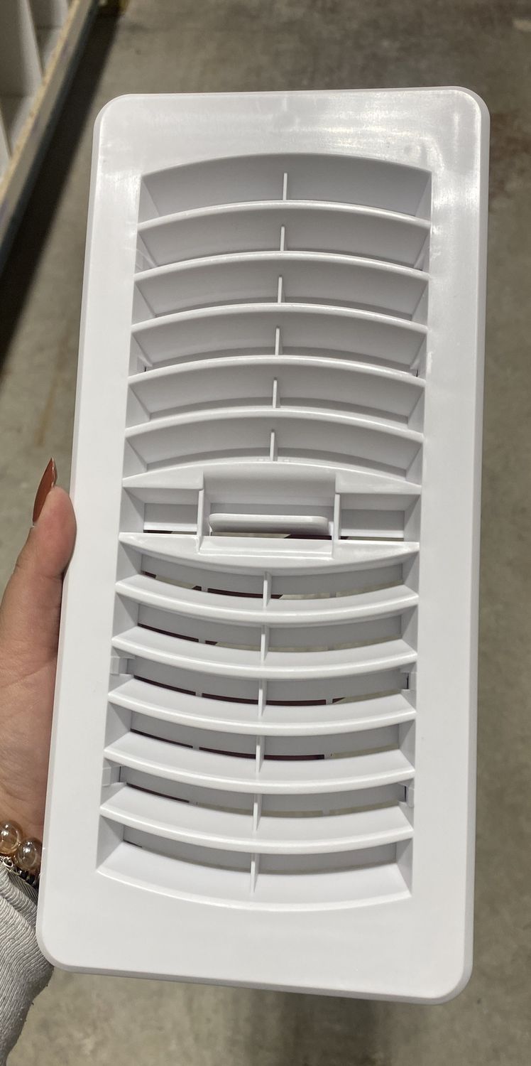 Floor register white 4x10