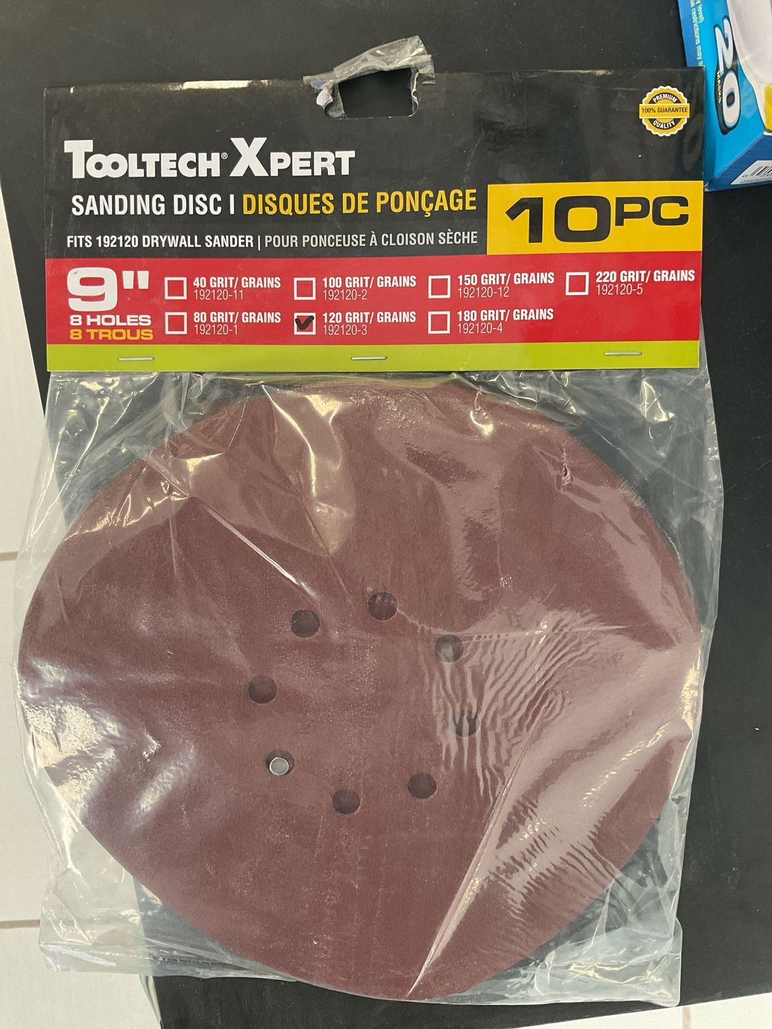 Sanding Disc 120 grit 9” 10 pc