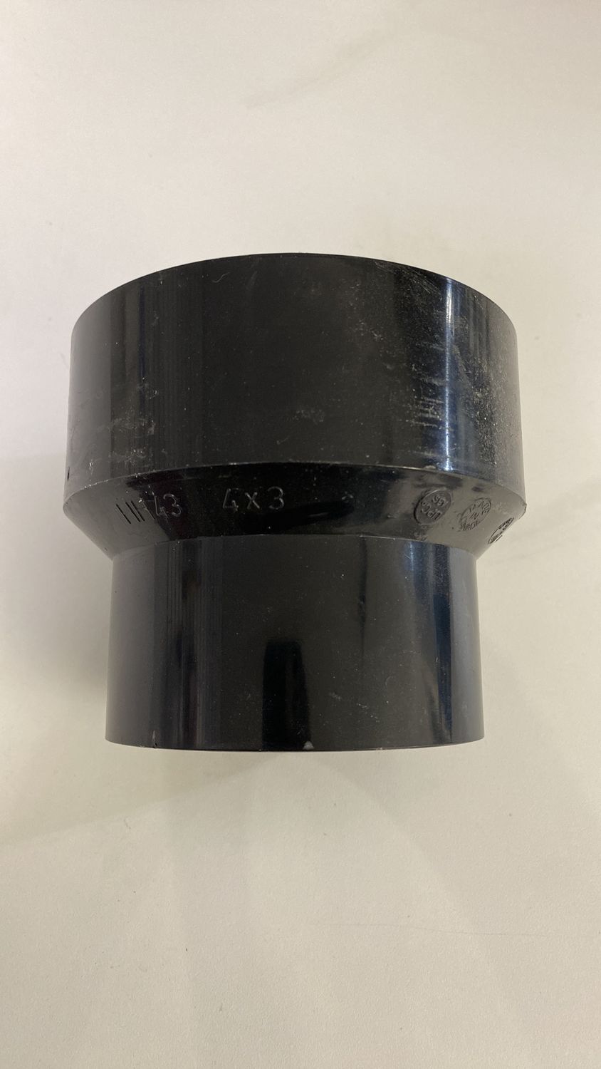 ABS RED COUP 4”x3” BLACK