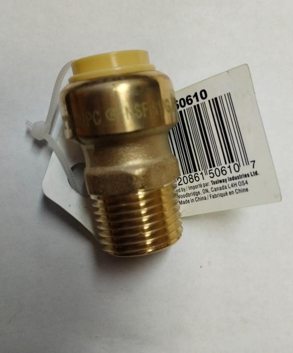 Brass Male Connectors-MNPT Straight 1/2 x 1/2