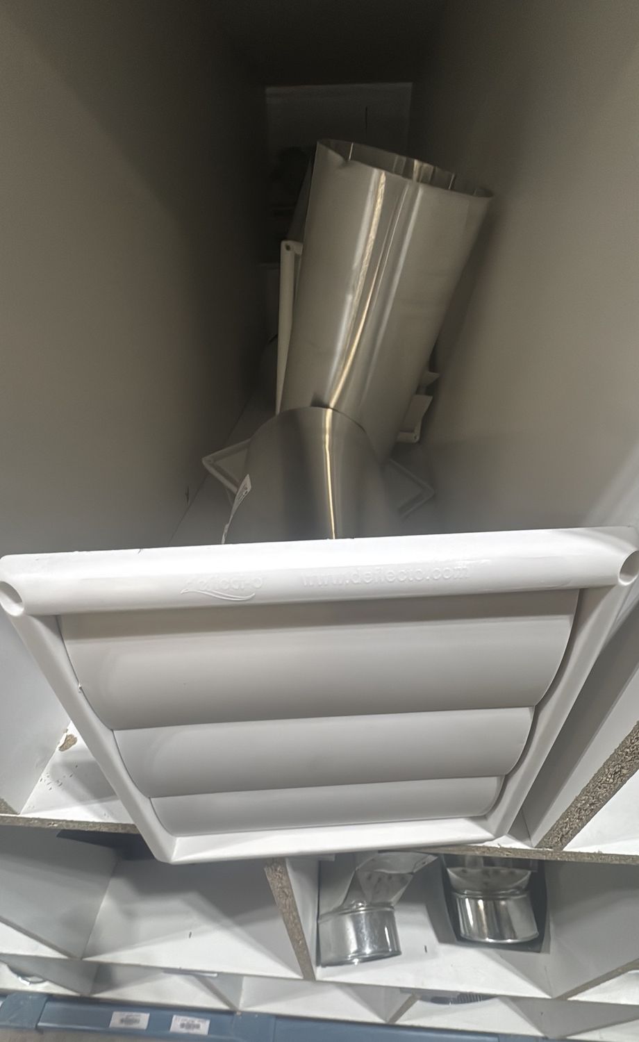 Exhaust vent 5” white with pipe