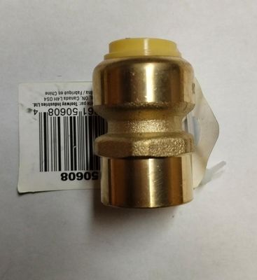 Push-Fit Brass Coupling FNPT  1/2 x 1/2
