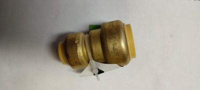 Push-Fit Brass Reducing Coupling 3/4" x 1/2"