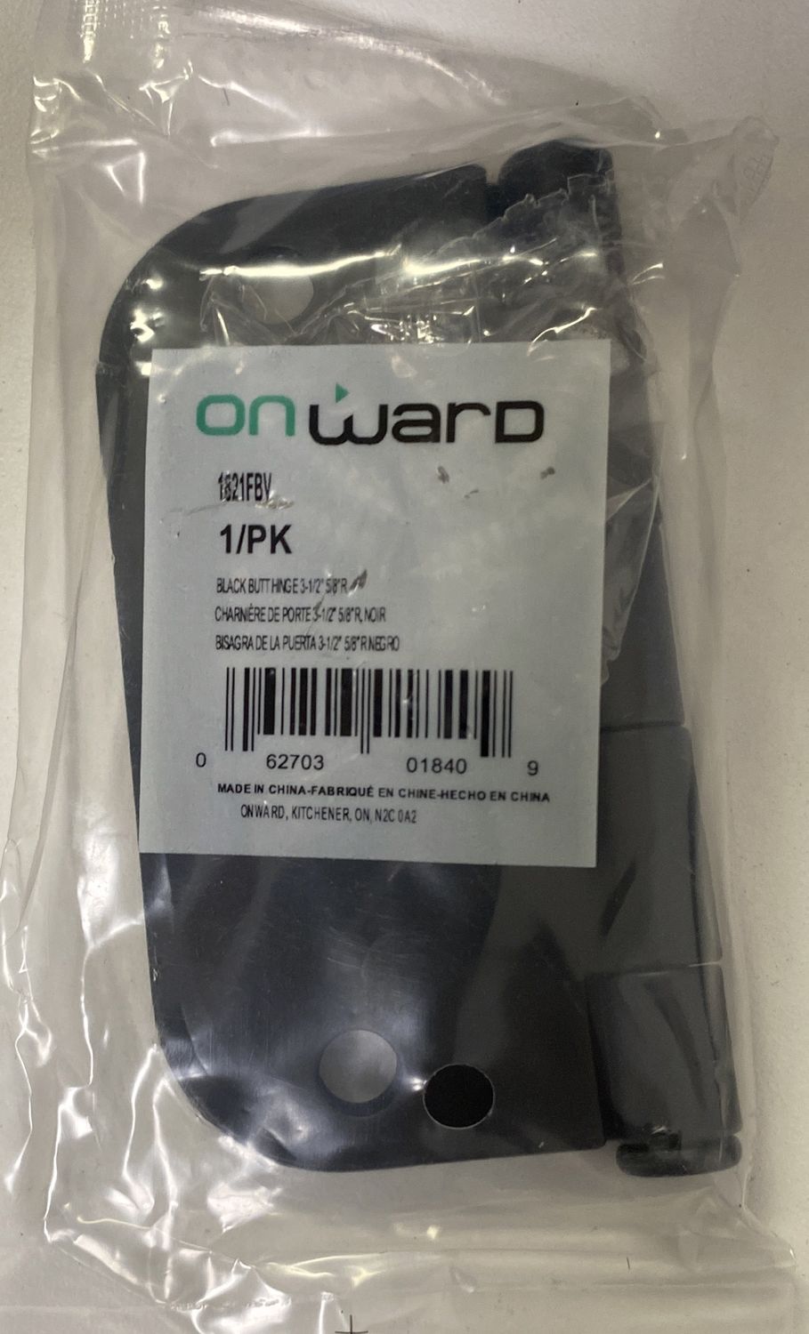 Onward Hinges Black 1Pk