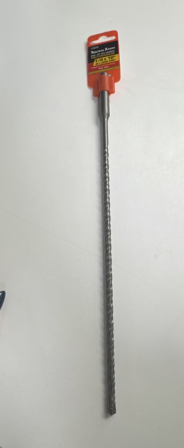 Hammer Drill Bit 1/4 x 12”