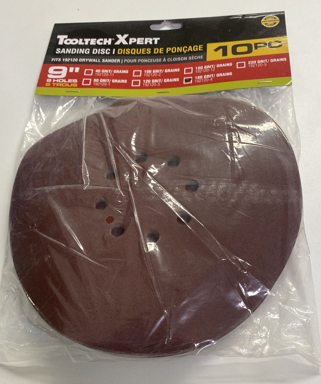 Sanding Disc 180 Grit 9” 10pc