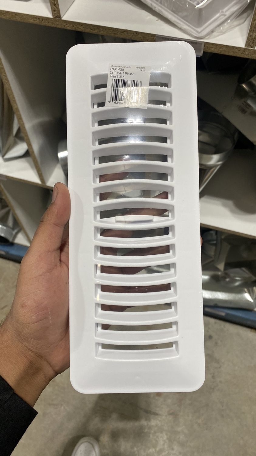 Floor register 3x10 plastic
