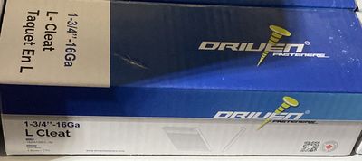 1-3/4 - 16GA L-Cleat