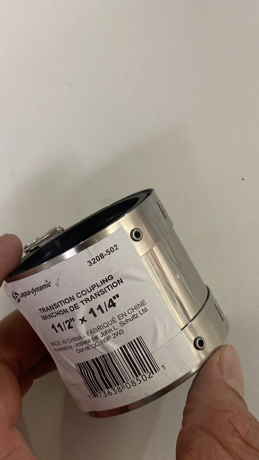 Transition coupling 1-1/2x1-1/4