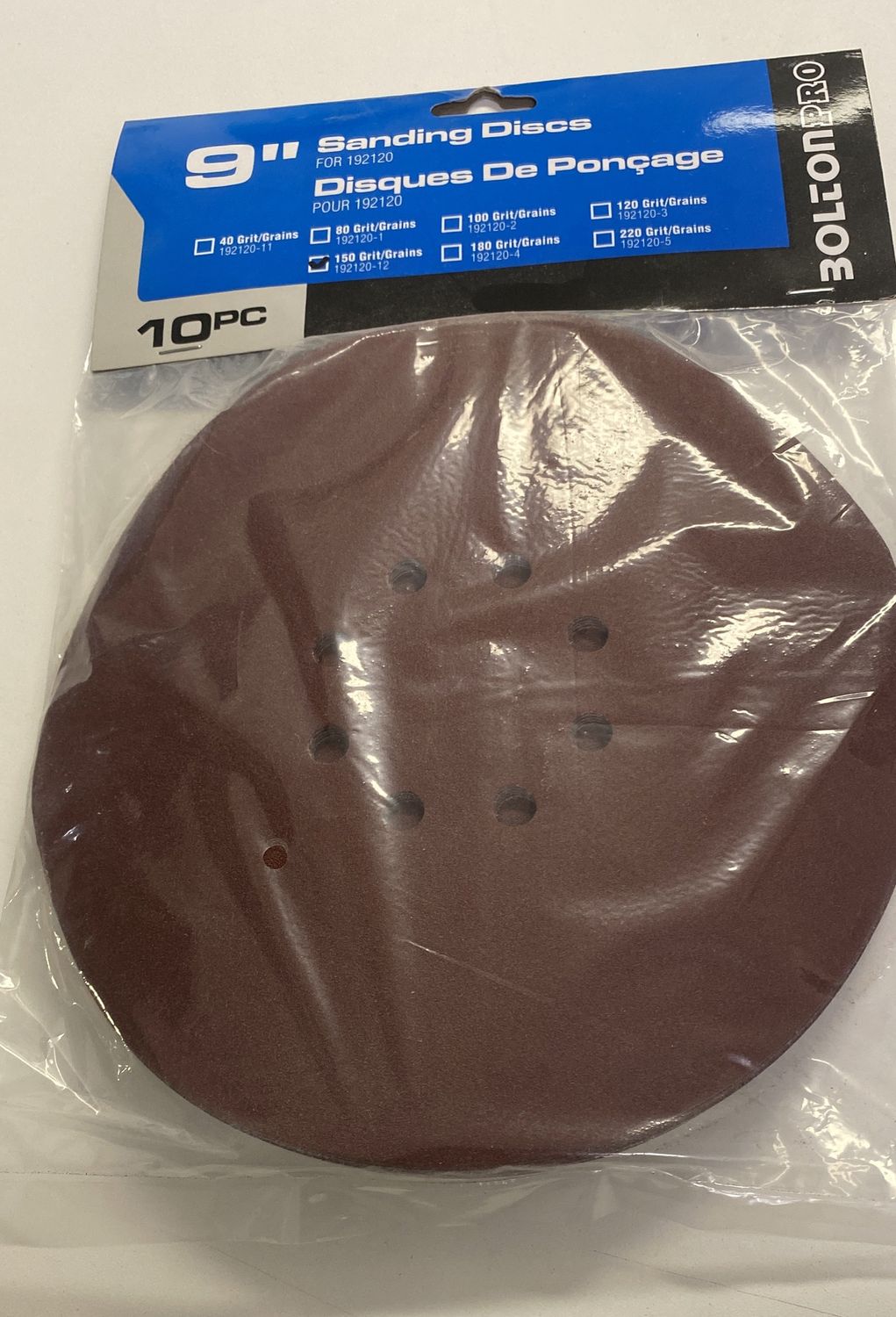Sanding Disc 9” 150 Grit 10 pc