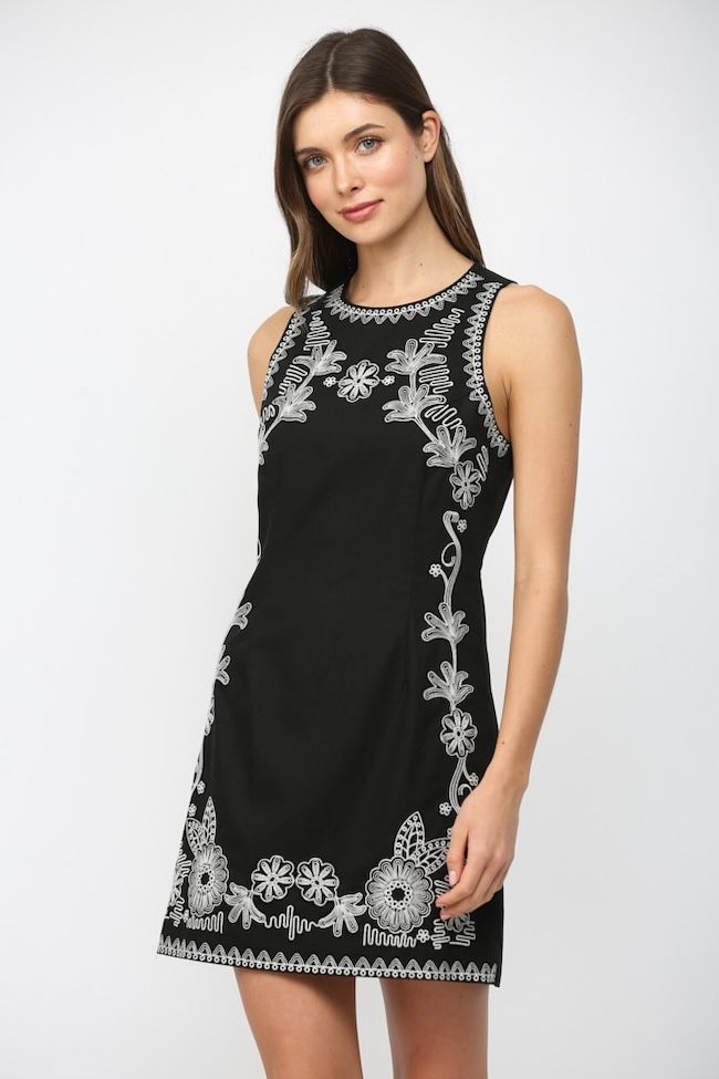 EMMY DRESS, Color: BLK, Size: S