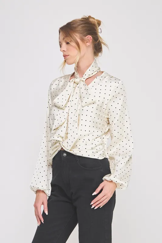 POLKA DOT BLOUSE