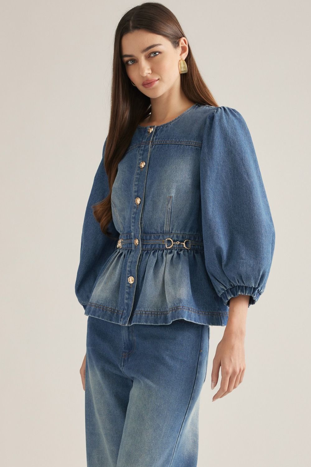 JACQUELINE DENIM TOP
