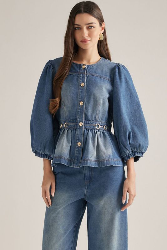JACQUELINE DENIM TOP