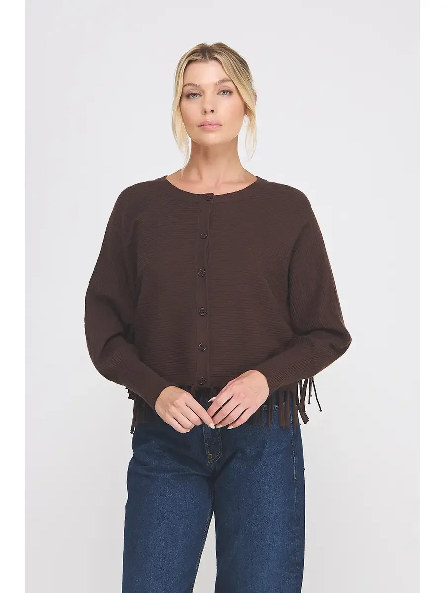 FRINGE CARDI