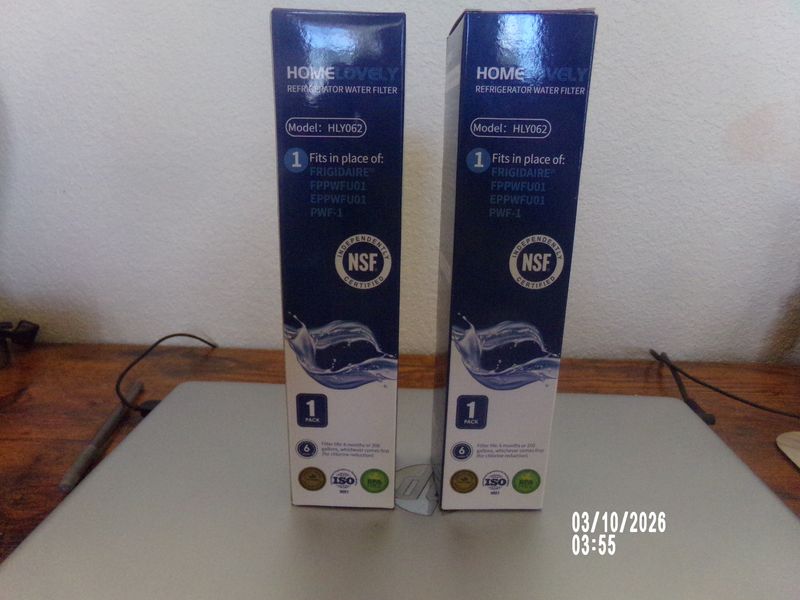 Home water filters  HLY062 Frigidaire models  new boxed