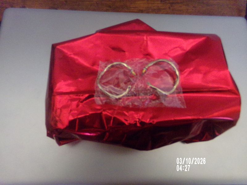 New Gold Plated 1 inch hoop earrings La Norme Avon