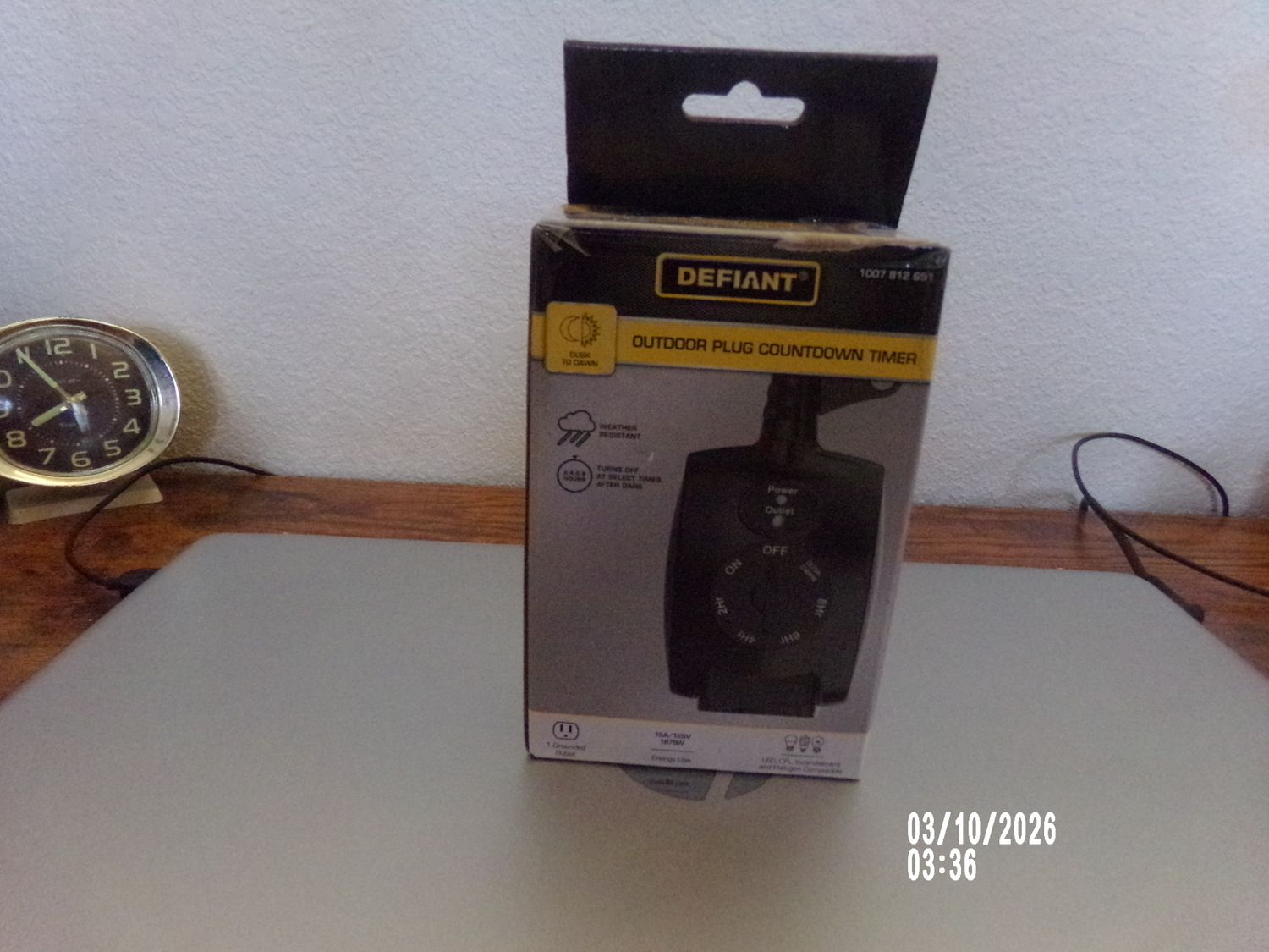 Defiant Outdoor Timer Used once