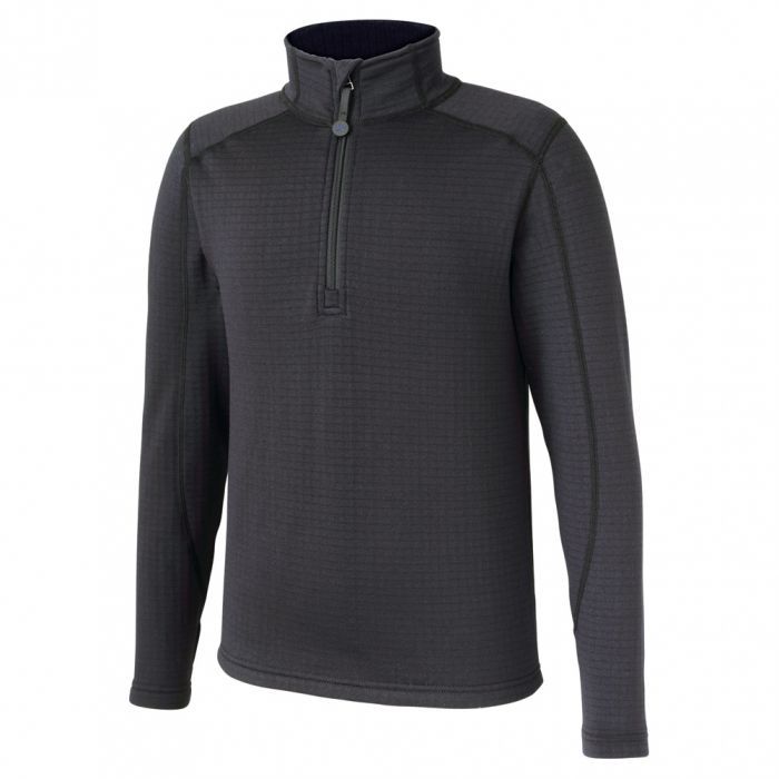TERRAMAR KIDS 3.0 HALF-ZIP TOP - BLACK