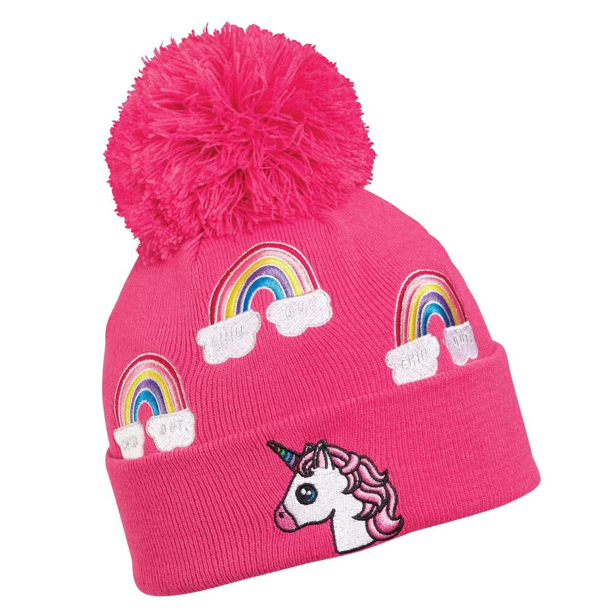 Turtle Fur Kids' Unicorn Pom Beanie