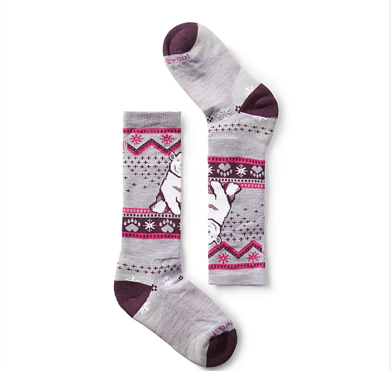 SMARTWOOL KID'S WINTERSPORT POLAR BEAR SOCK